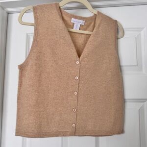 SOLD NOT FOR SALE: House of Harlow 1960 Cashmere Tan Sleeveless Sweater